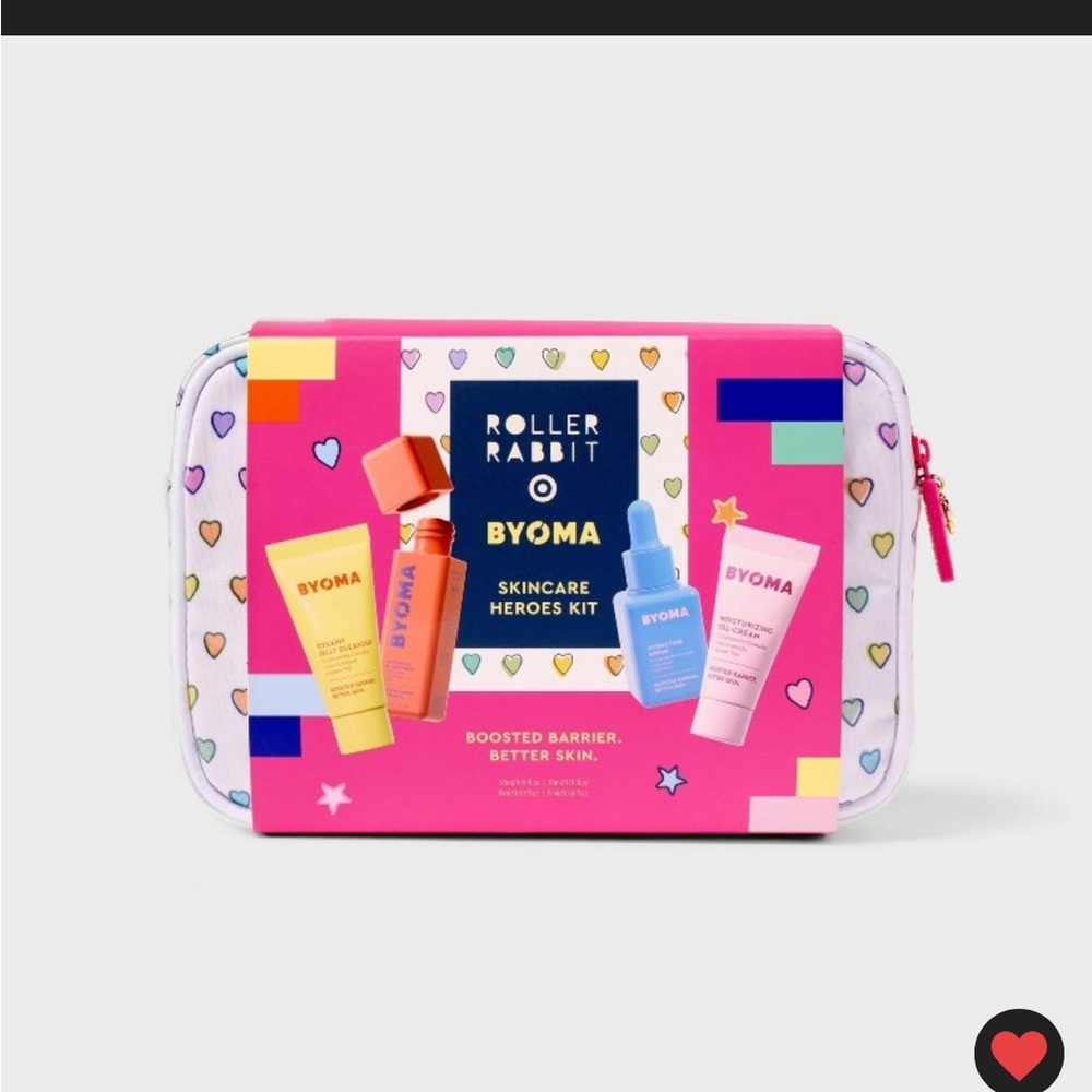 Roller Rabbit x Target Byoma Disco Hearts Wave Skincare Set
